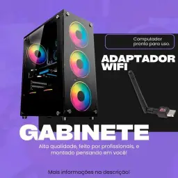 Computador Pc Gamer Cpu Amd Ryzen 5 Memoria 16gb Ssd 480 — imagem 4