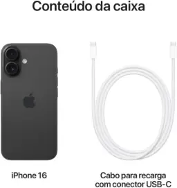 Apple iPhone 16 (128 GB) – Preto — imagem 6
