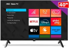 Smart TV 40" AOC Roku TV DLED Full HD 40S5045/78G - Bivolt — imagem 4