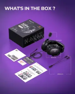 Havit Headphone Fone de Ouvido H2002d, Gamer, com Microfone, Falante 53mm — imagem 10