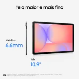 Galaxy Tab S10 Lite, 128GB, Tela 10.9", WIFI, Cinza — imagem 2