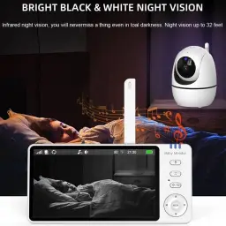 Babá Eletronica, 5.0" HD 720P Bebê Câmera com Tela — imagem 5