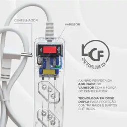 Filtro de Linha iCLAMPER Energia 5 com Proteção contra Surtos Elétricos(DPS) — imagem 6