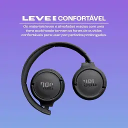 JBL, Fone de Ouvido On ear, Headphone, Tune 520BT, Sem Fio - Preto — imagem 5
