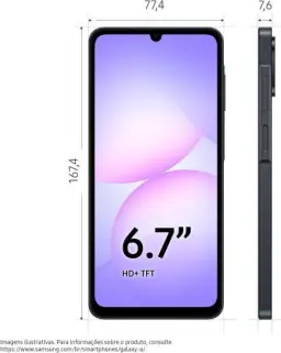 Celular Samsung Galaxy A07 128GB, 4GB, Câm. 50MP, Tela 6.7"- Preto — imagem 9