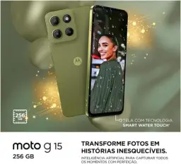 Smartphone Motorola Moto g15-256GB 12GB (4GB RAM+8GB Ram Boost) e Camera 50MP — imagem 3