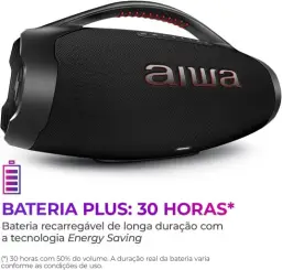 Caixa de Som Boombox Plus AIWA BBS-01-B 200W Bluetooth 5.3-200W RMS - 30 Horas — imagem 9