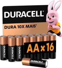 Duracell Pilha Alcalina AA Pequena 16