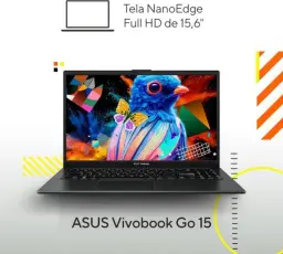 Notebook ASUS VivoBook Go 15, AMD RYZEN 5 7520U, 8GB, 256GB SSD, KeepOS — imagem 4