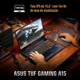 Notebook ASUS TUF Gaming A15, RTX 3050, AMD RYZEN 7, 8 GB, 512 GB SSD, KeepOS — imagem 5