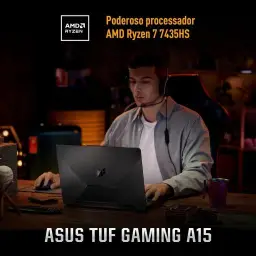 Notebook ASUS TUF Gaming A15, RTX 3050, AMD RYZEN 7, 8 GB, 512 GB SSD, KeepOS — imagem 3