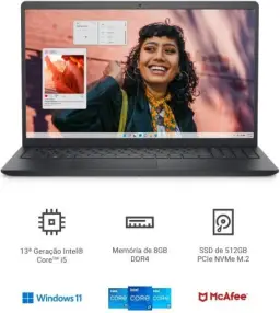 Notebook Dell Inspiron I15-I1300-A30P 15.6" Full HD 13ª Gen Intel Core i5 8GB — imagem 2