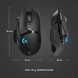 Mouse Gamer Sem Fio Logitech G502 LIGHTSPEED com Tecnologia RGB LIGHTSYNC — imagem 7