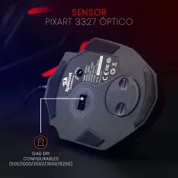 Mouse Gamer Redragon Impact Preto RGB M908 — imagem 3