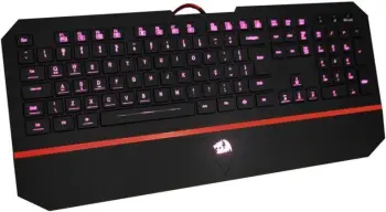 Teclado Gamer Membrana Redragon Karura 2 RGB ABNT2 Preto - K502RGB, UNICO — imagem 4
