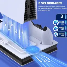 Suporte para PS5 com 2 Ventoinhas de Resfriamento — imagem 3