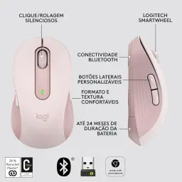 Mouse Sem Fio Logitech Signature M650 com Design de Tamanho Compacto — imagem 8