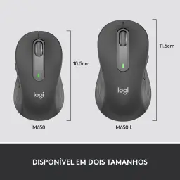 Mouse Sem Fio Logitech Signature M650 com Design de Tamanho Compacto — imagem 10