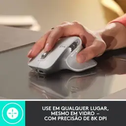 Mouse sem fio Logitech MX Master 3S com Sensor Darkfield para Uso em Qualquer — imagem 2