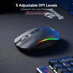 Mouse sem fio Redragon Invader Pro Preto — imagem 4