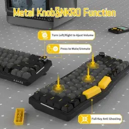 ATTACK SHARK AKS068 Teclado mecânico para jogos com fio 65% Alice Layout — imagem 4