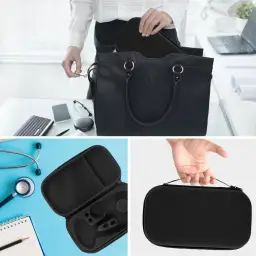 Estojo Rígido Para Estetoscópio e Esfigmomanômetro Preto Premium Com — imagem 7