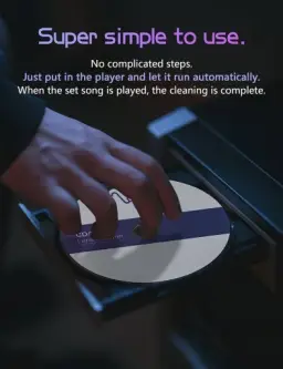 Elook Limpador de CD Player, disco de limpeza de lente a laser para leitor de — imagem 3