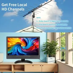 TV LED HD de 14 polegadas, televisão pequena portátil com entrada HDMI — imagem 6
