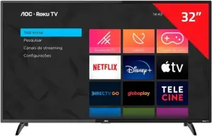 Smart TV LED 32" HD AOC 32S5195/78G - Wifi, USB, HDMI — imagem 3