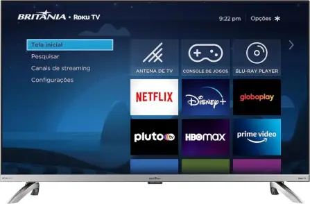 Smart TV 32" Britânia Roku LED Dolby