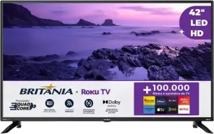 Smart TV 42" Britânia Roku TV Dolby Audio BTV42G6FR2CP — imagem 5