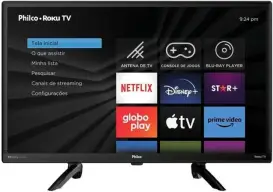 Smart TV 24" Philco PTV24G5YR2CP Roku TV Dolby Audio — imagem 1