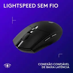 Mouse Gamer Sem Fio Logitech G305 LIGHTSPEED com 6 Botoes Programaveis e Ate — imagem 3