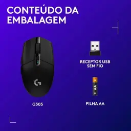 Mouse Gamer Sem Fio Logitech G305 LIGHTSPEED com 6 Botoes Programaveis e Ate — imagem 8