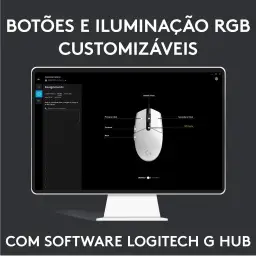 Mouse Gamer Logitech G203 LIGHTSYNC RGB, Efeito de Ondas de Cores — imagem 11