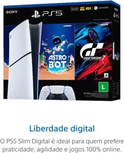 PlayStation®5 Slim Digital 825GB – Pacote ASTRO BOT e Gran Turismo 7 — imagem 2