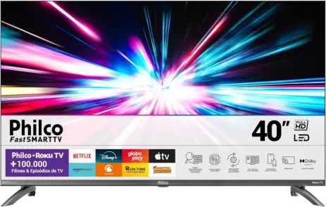 Smart TV 40" Philco Roku TV LED Dolby