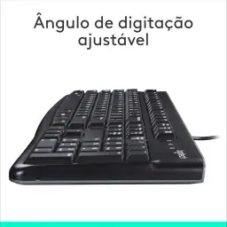 Teclado com fio USB Logitech K120, Resistente à Respingos — imagem 6