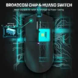 Mouse Gamer Attack Shark X11 59g Superleve sem fio com Dock Magnético RGB — imagem 7