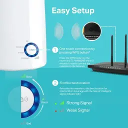 Repetidor de sinal Wi-Fi TP-Link TL-WA850RE Wireless N 300Mbps, compacto — imagem 4