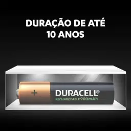 Duracell Pilha Recarregável AAA 900mAh Palito Com 4 Unidades – Ideal para — imagem 6