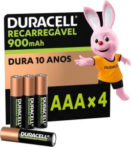 Duracell Pilha Recarregável AAA 900mAh