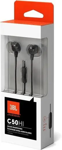 JBL, Fone de Ouvido in Ear, C50HI - Preto — imagem 4