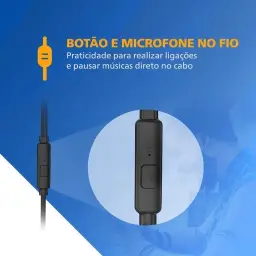 PHILIPS, Fone de Ouvido com Microfone, TAUE101BK/00, Com fio de 1,2 metros — imagem 5
