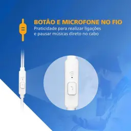 PHILIPS, Fone de Ouvido com Microfone, TAUE101WT/00, Com fio de 1,2 metros — imagem 5