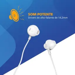 PHILIPS, Fone de Ouvido com Microfone, TAUE101WT/00, Com fio de 1,2 metros — imagem 4