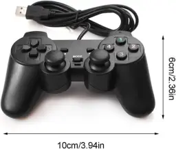 Joypad com fio USB 2.0 controle de jogo gamepad joystick para PC e laptop — imagem 5