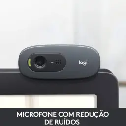 Webcam HD C270 com 3 MP para Chamadas e Gravações em Vídeo Widescreen, Logitech — imagem 3