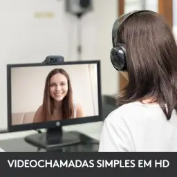 Webcam HD C270 com 3 MP para Chamadas e Gravações em Vídeo Widescreen, Logitech — imagem 2
