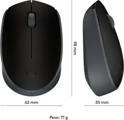 Mouse sem fio Logitech M170 com Design Ambidestro Compacto — imagem 8